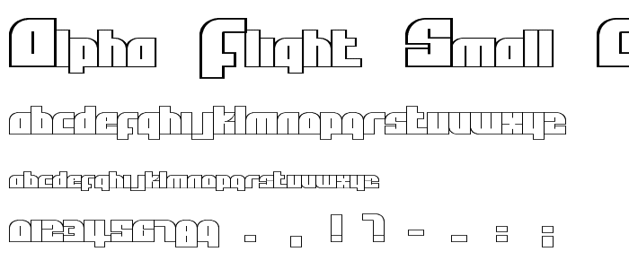 Alpha Flight Small Caps font